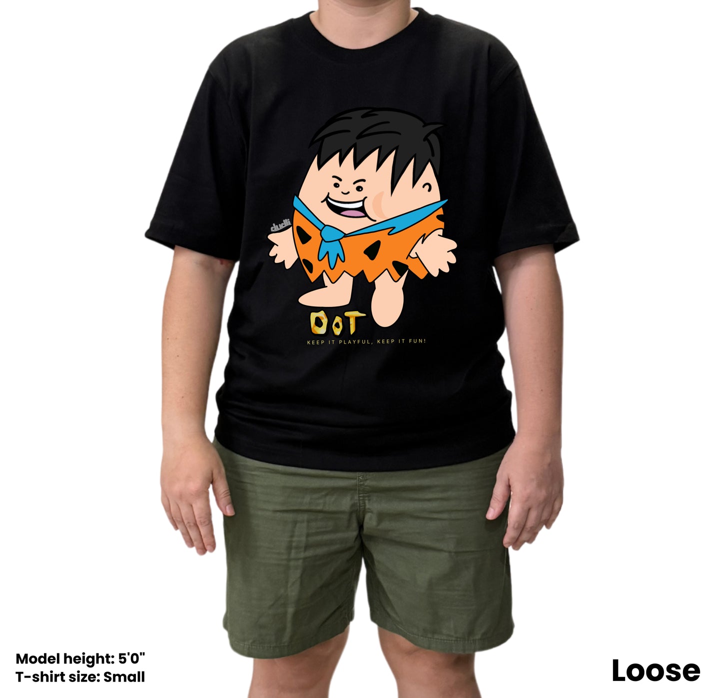 Dudli Playful Graphic Tshirts - Stone Age Dot - Dot Lab - oversized_fit