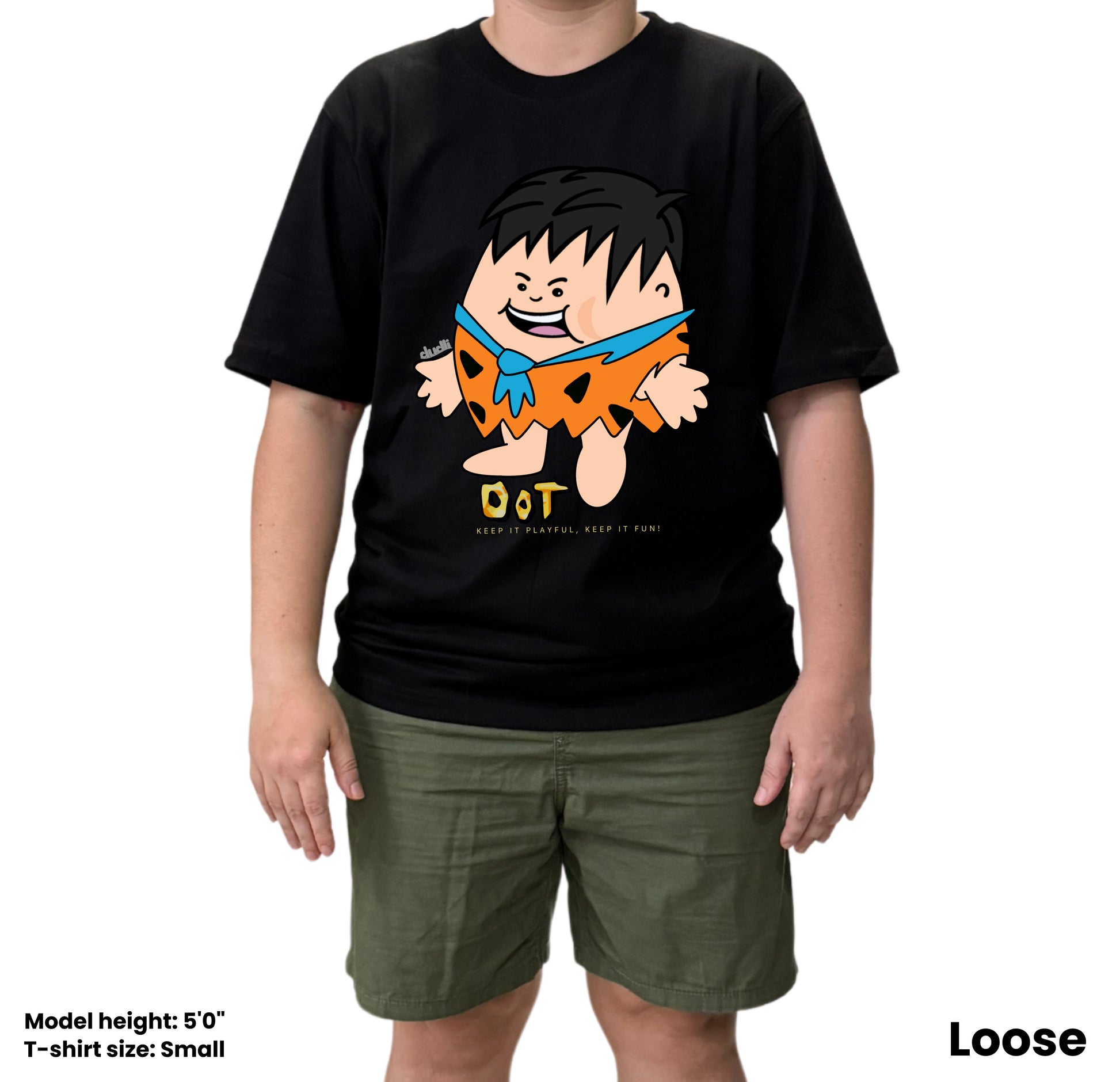 Dudli Playful Graphic Tshirts - Stone Age Dot - Dot Lab - oversized_fit