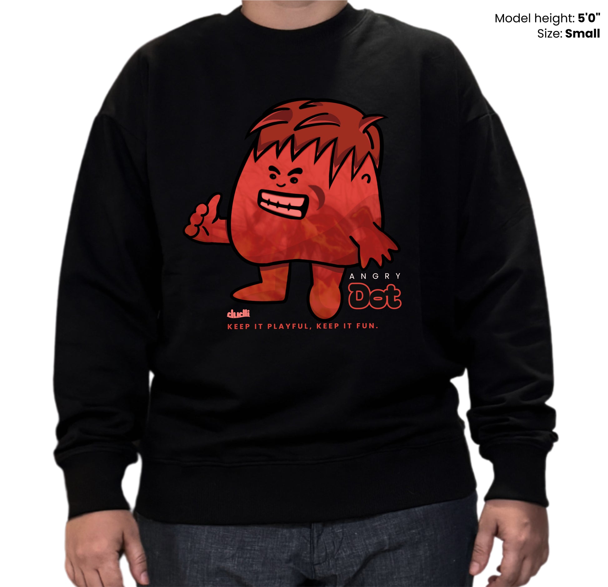 Dudli Graphic Sweatshirt - Angry Dot (Dot Lab)