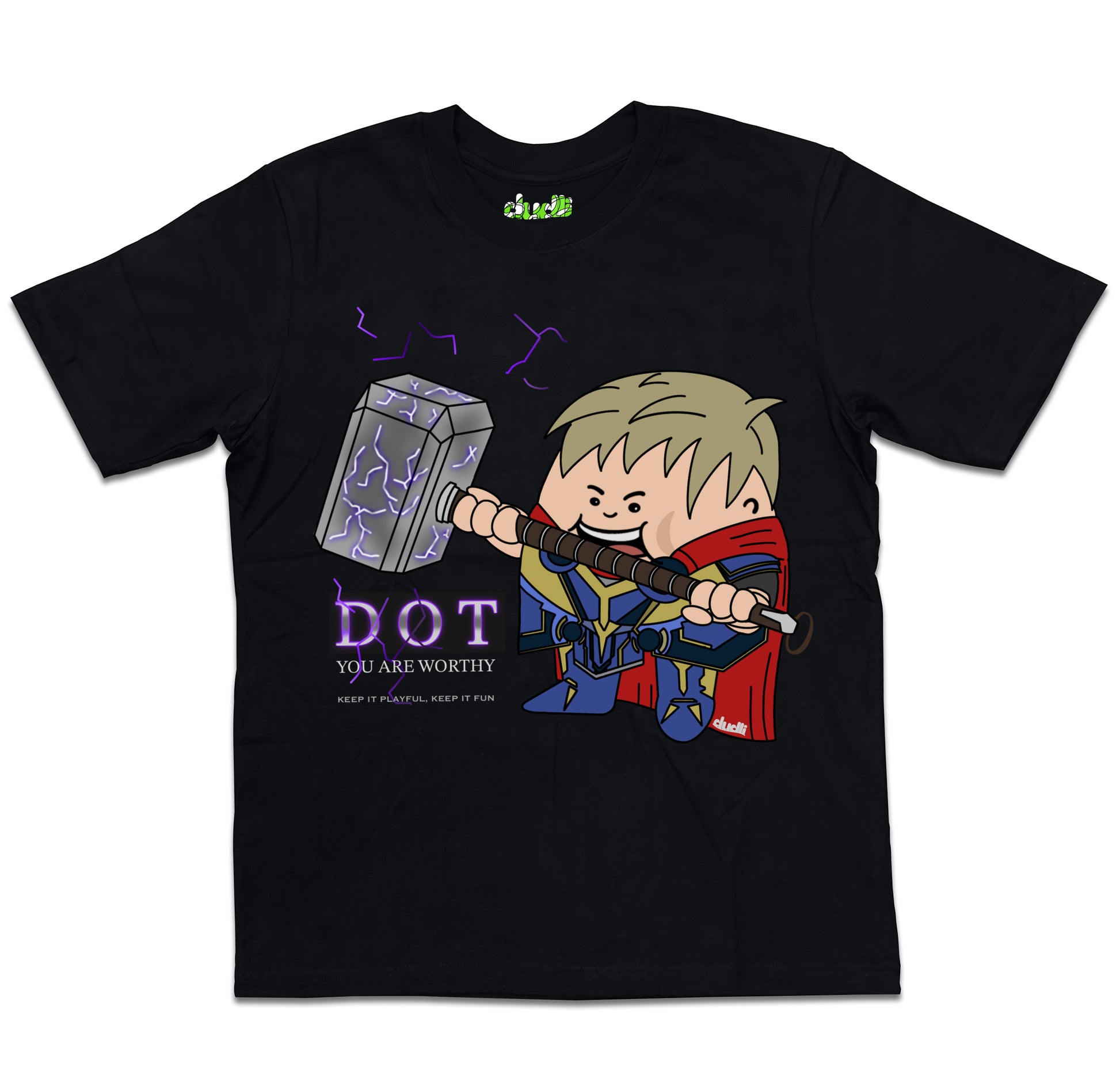 Dudli Playful Graphic Tshirts - Worthy Dot - Dot Lab - oversized_fit