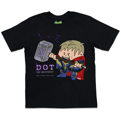 Dudli Playful Graphic Tshirts - Worthy Dot - Dot Lab - oversized_fit