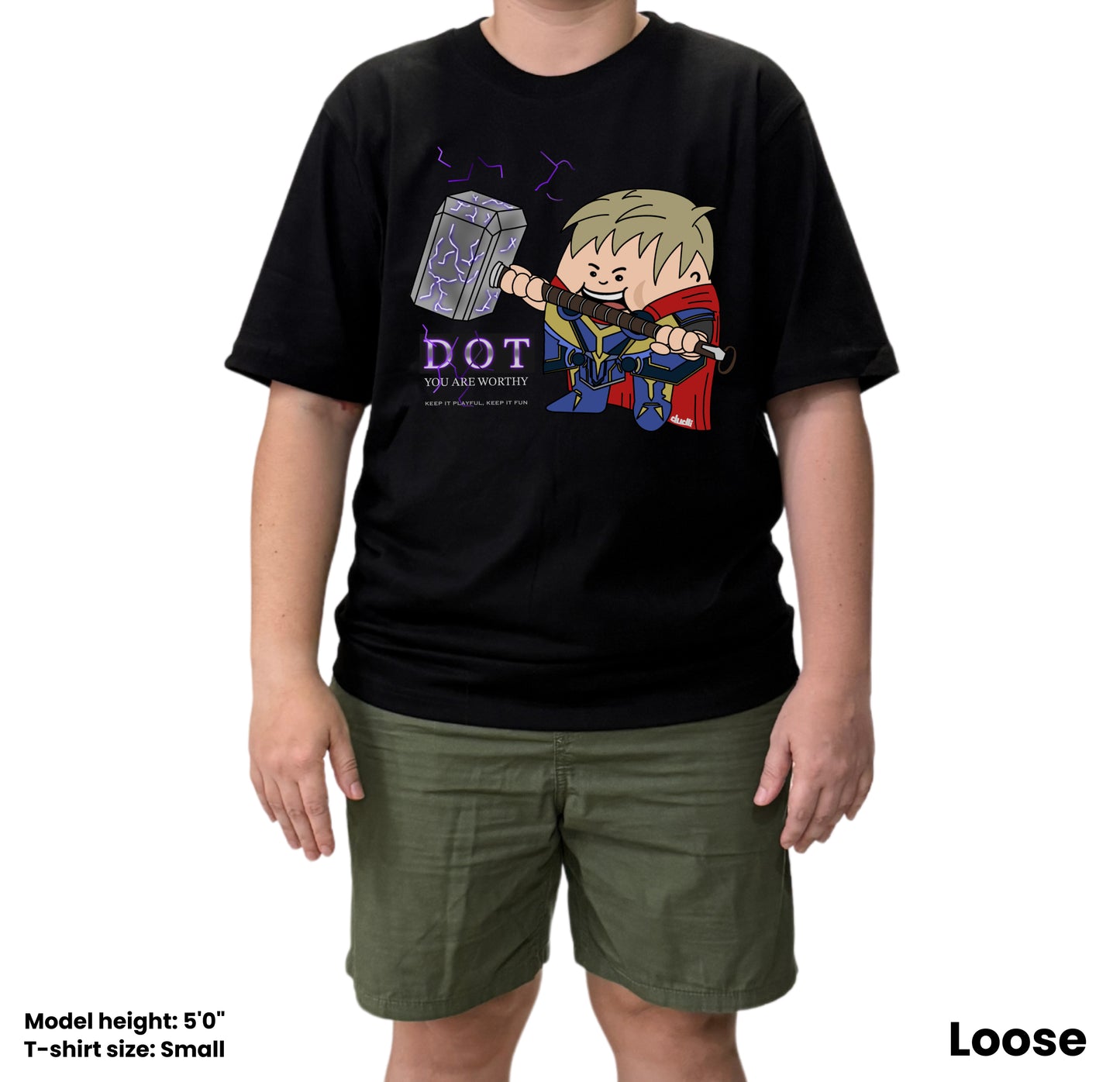 Dudli Playful Graphic Tshirts - Worthy Dot - Dot Lab - oversized_fit