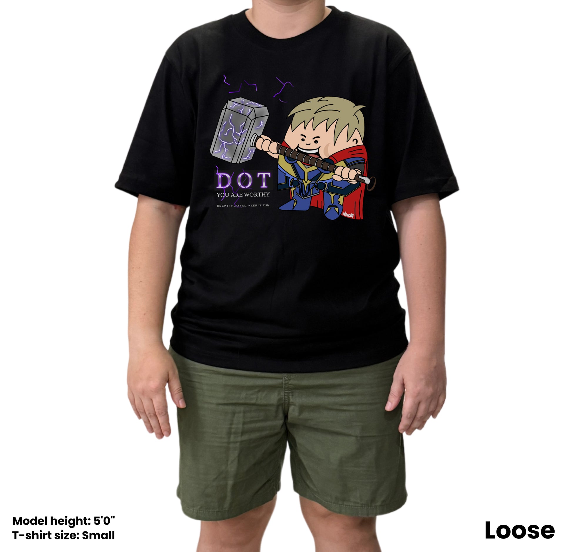 Dudli Playful Graphic Tshirts - Worthy Dot - Dot Lab - oversized_fit