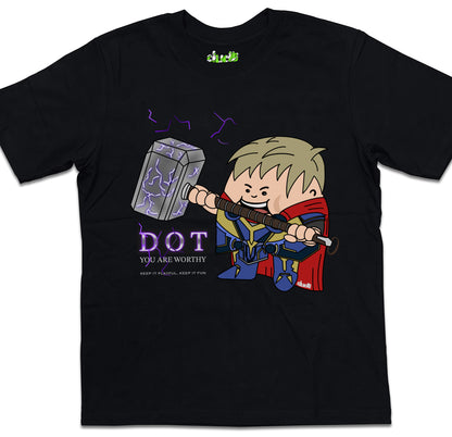 Dudli Playful Graphic Tshirts - Worthy Dot - Dot Lab - oversized_fit
