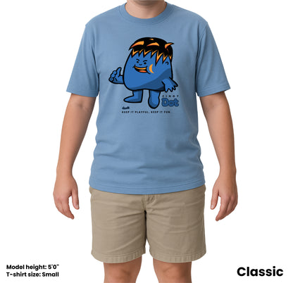 Dudli Playful Graphic Tshirts - Dot Lab Zingy Dot - Sky - regular_fit