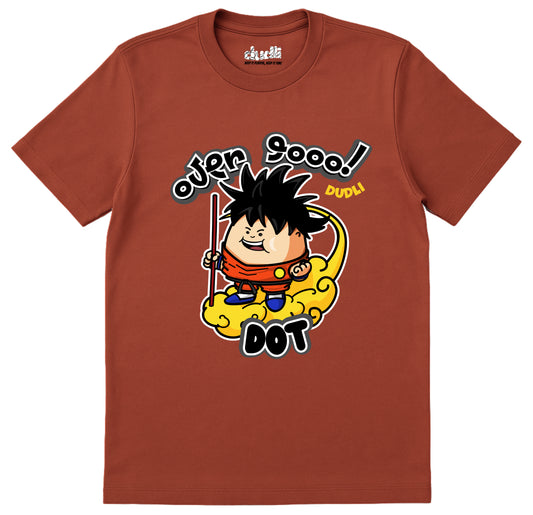 Dudli Playful Graphic Tshirts - Over 9k! Dot | Brick - regular_fit