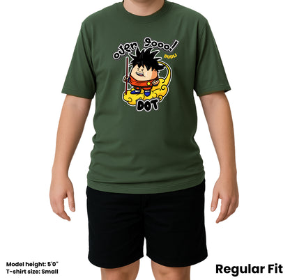 Dudli Playful Graphic Tshirts - Over 9k! Dot | Moss - regular_fit