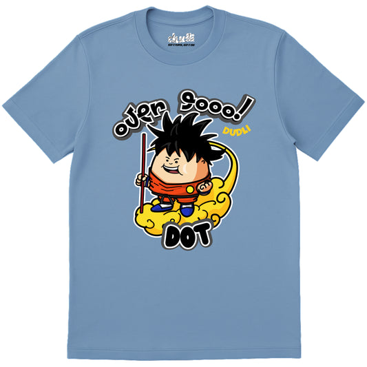 Dudli Playful Graphic Tshirts - Over 9k! Dot | Sky - regular_fit