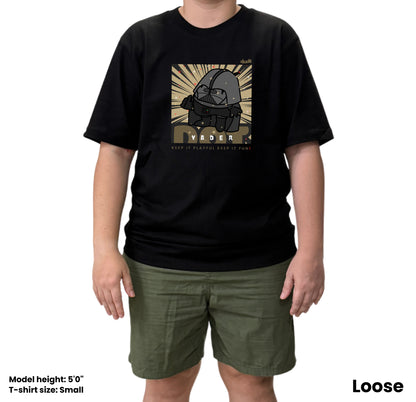 Dudli Graphic Tees Dot Vader - Black oversized_fit