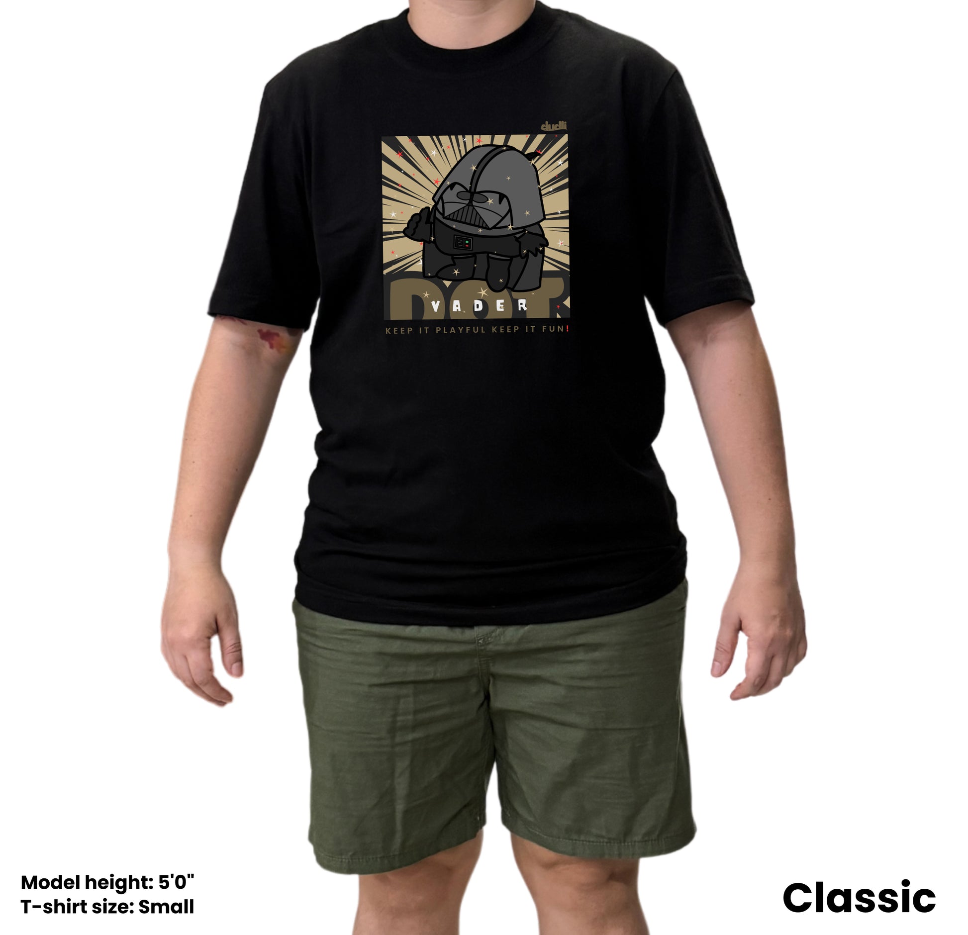 Dudli Graphic Tees Dot Vader - Black regular_fit