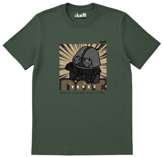 Dudli Playful Graphic Tshirts Dot Vader - Moss - regular_fit