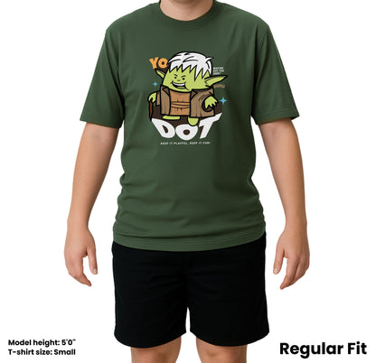 Dudli Graphic Tees YoDot - Moss - regular_fit