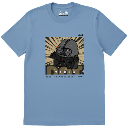 Dudli Graphic Tees Dot Vader - Sky - regular_fit