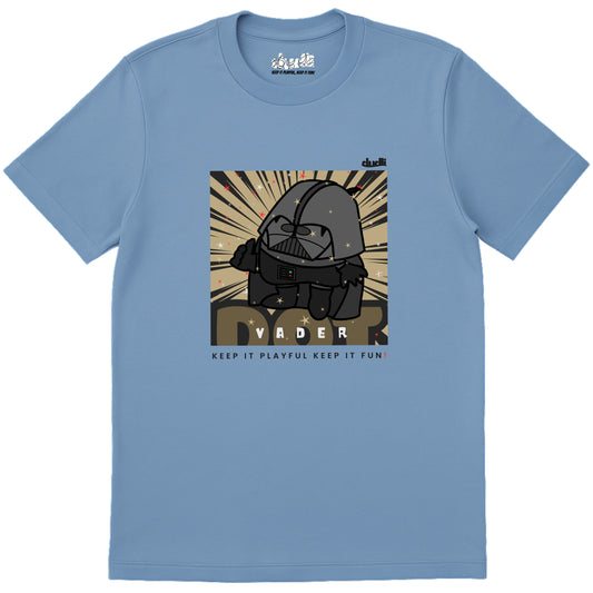 Dudli Graphic Tees Dot Vader - Sky - regular_fit