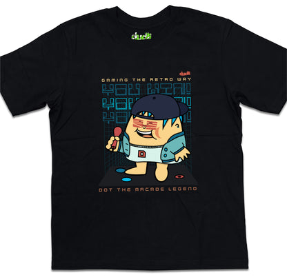 Dudli Playful Graphic Tshirts - Arcade Legend - Neon Clash - oversized_fit