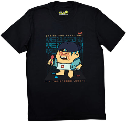 Dudli Playful Graphic Tshirts - Arcade Legend - Neon Clash - regular_fit