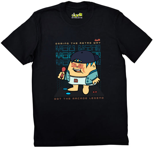 Dudli Playful Graphic Tshirts - Arcade Legend - Neon Clash - regular_fit