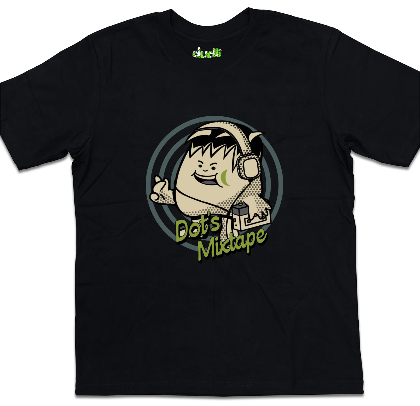 Dudli Playful Graphic Tshirts - Dot's Mixtape - oversized_fit
