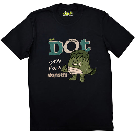Dudli Playful Graphic Tshirts - Dot the Gator - regular_fit