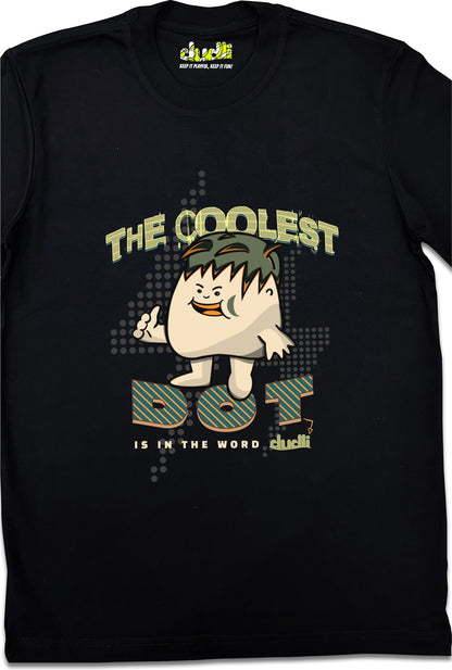 Dudli Playful Graphic Tshirts - The Coolest Dot - Electric Lime - product_card