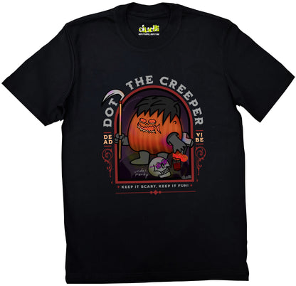 Dudli Graphic Tees - Dot the Creeper - Black - regular_fit