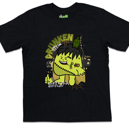 Dudli Graphic Tees - Drunkenstein - Black - oversized_fit