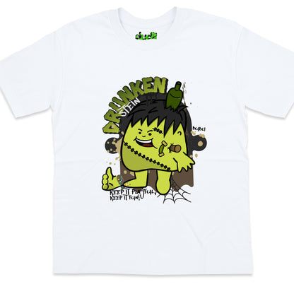 Dudli Playful Graphic Tshirts - Drunkenstein - oversized_fit