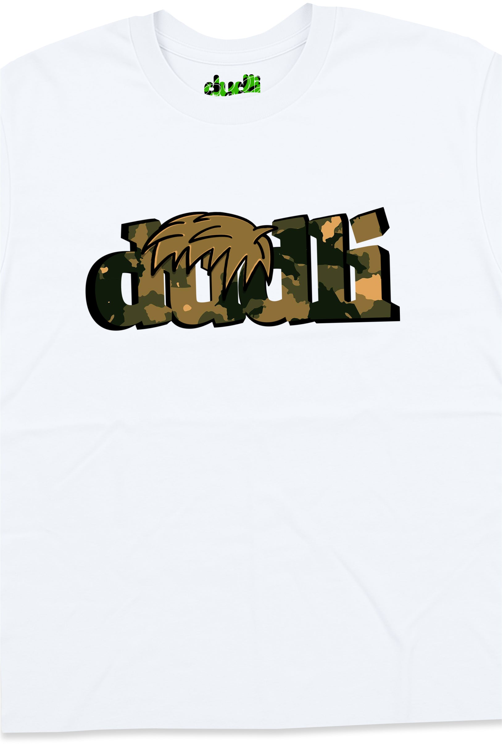 Dudli Playful Graphic Tshirts - Dudlify - DUDLI Camo - Mud - White - product_card