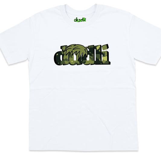 Dudli Playful Graphic Tshirts - Dudlify - DUDLI Camo - Moss - White - oversized_fit