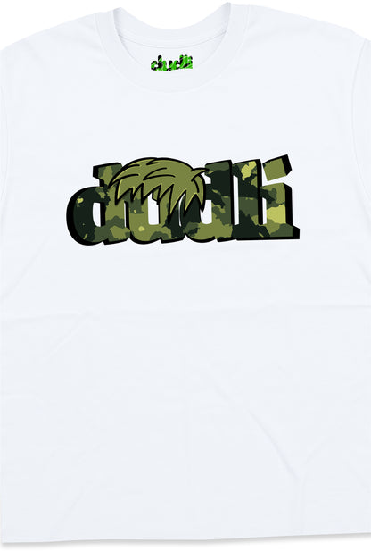 Dudli Playful Graphic Tshirts - Dudlify - DUDLI Camo - Moss - White - product_card