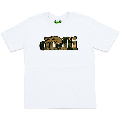 Dudli Playful Graphic Tshirts - Dudlify - DUDLI Camo - Mud - White - oversized_fit