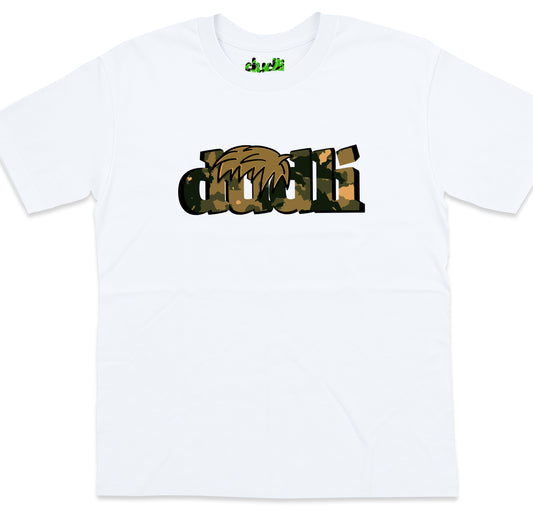 Dudli Playful Graphic Tshirts - Dudlify - DUDLI Camo - Mud - White - oversized_fit