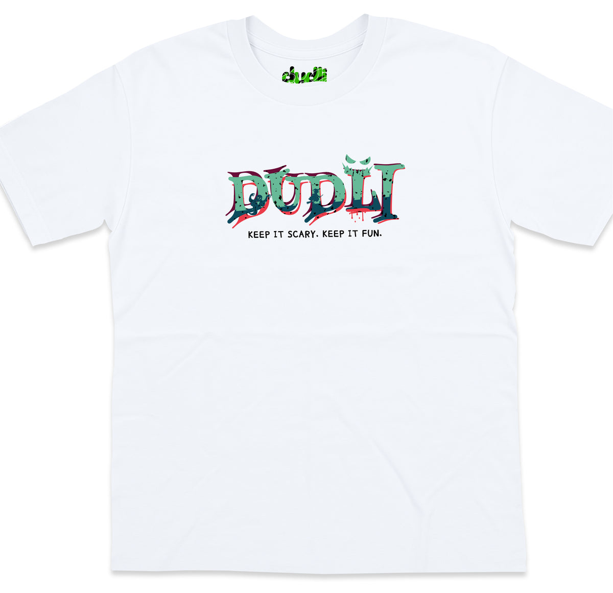 Dudli Graphic Tees Dudlify - Creepers - White - oversized_fit
