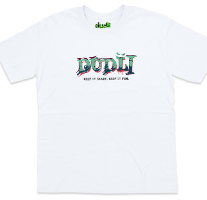Dudli Graphic Tees Dudlify - Creepers - White - oversized_fit