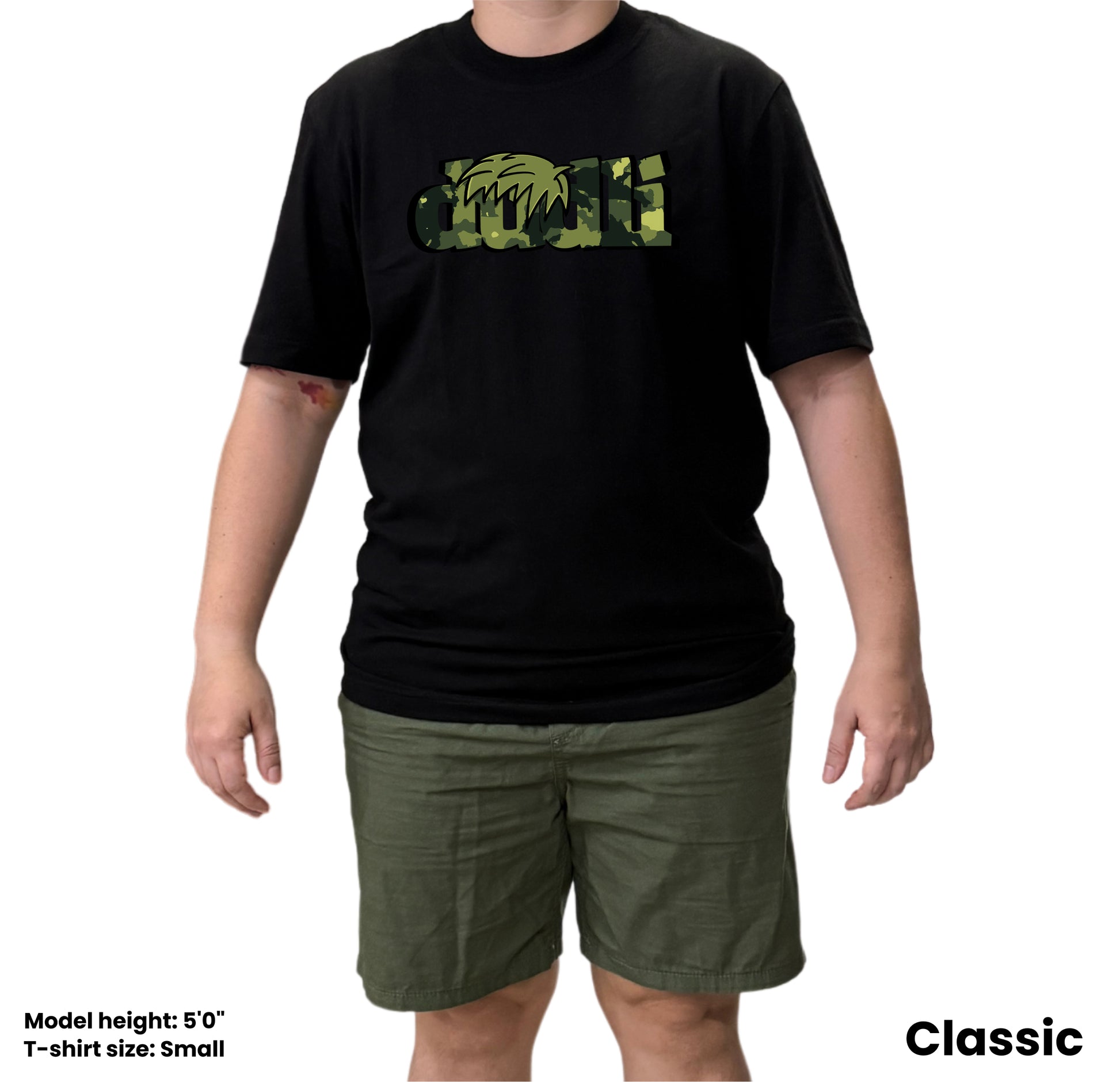 Dudli Playful Graphic Tshirts - Dudlify - DUDLI Camo - Moss - regular_fit