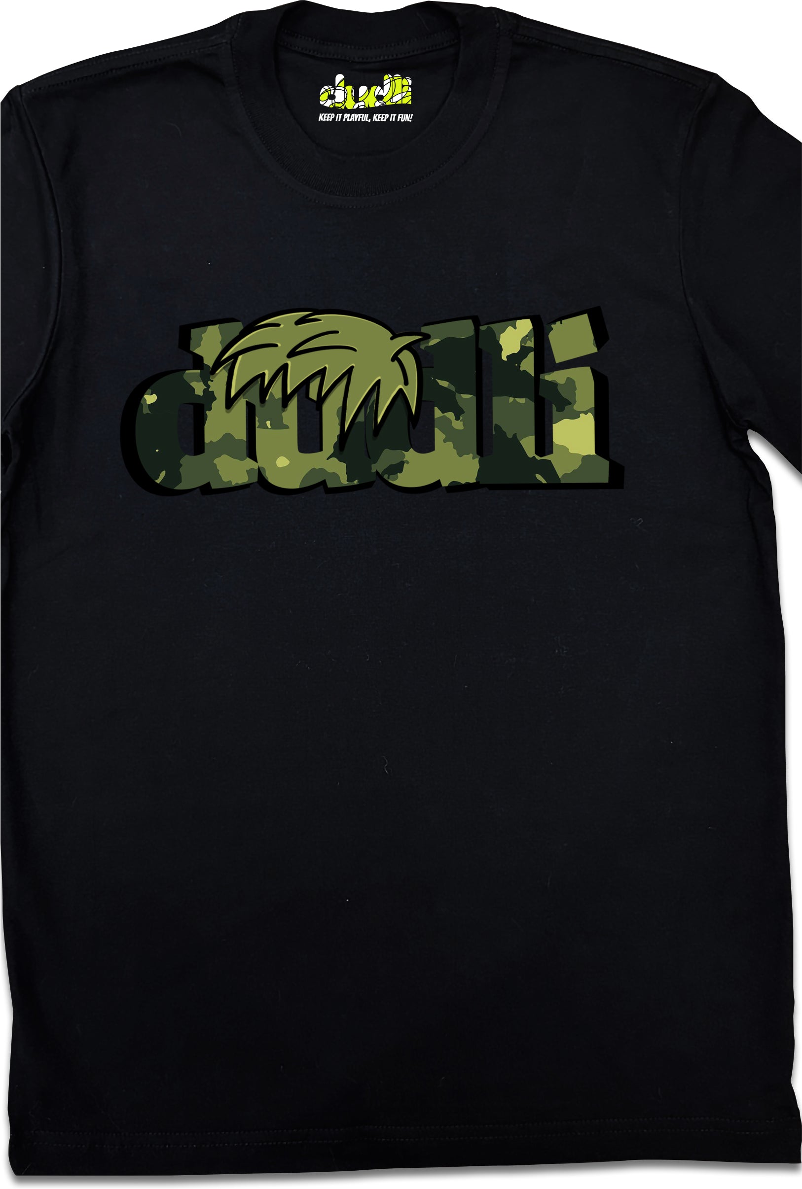 Dudli Playful Graphic Tshirts - Dudlify - DUDLI Camo - Moss - product_card