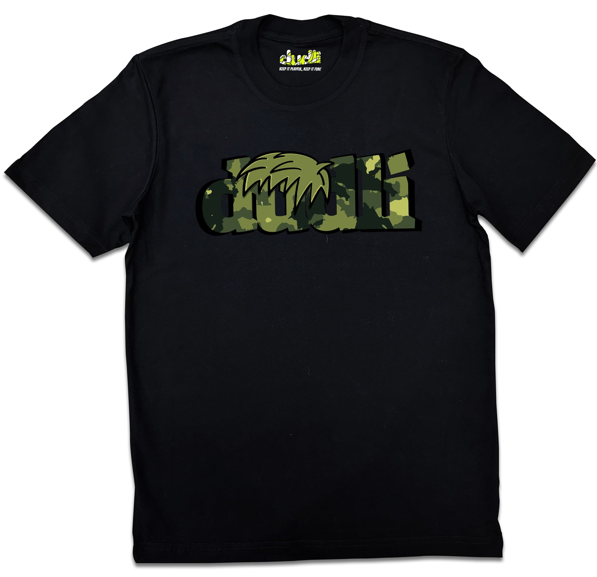 Dudli Playful Graphic Tshirts - Dudlify - DUDLI Camo - Moss - regular_fit