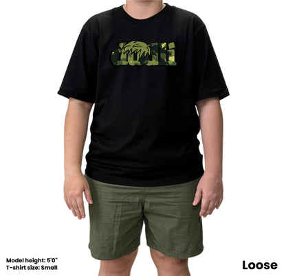 Dudli Playful Graphic Tshirts - Dudlify - DUDLI Camo - Moss - oversized_fit