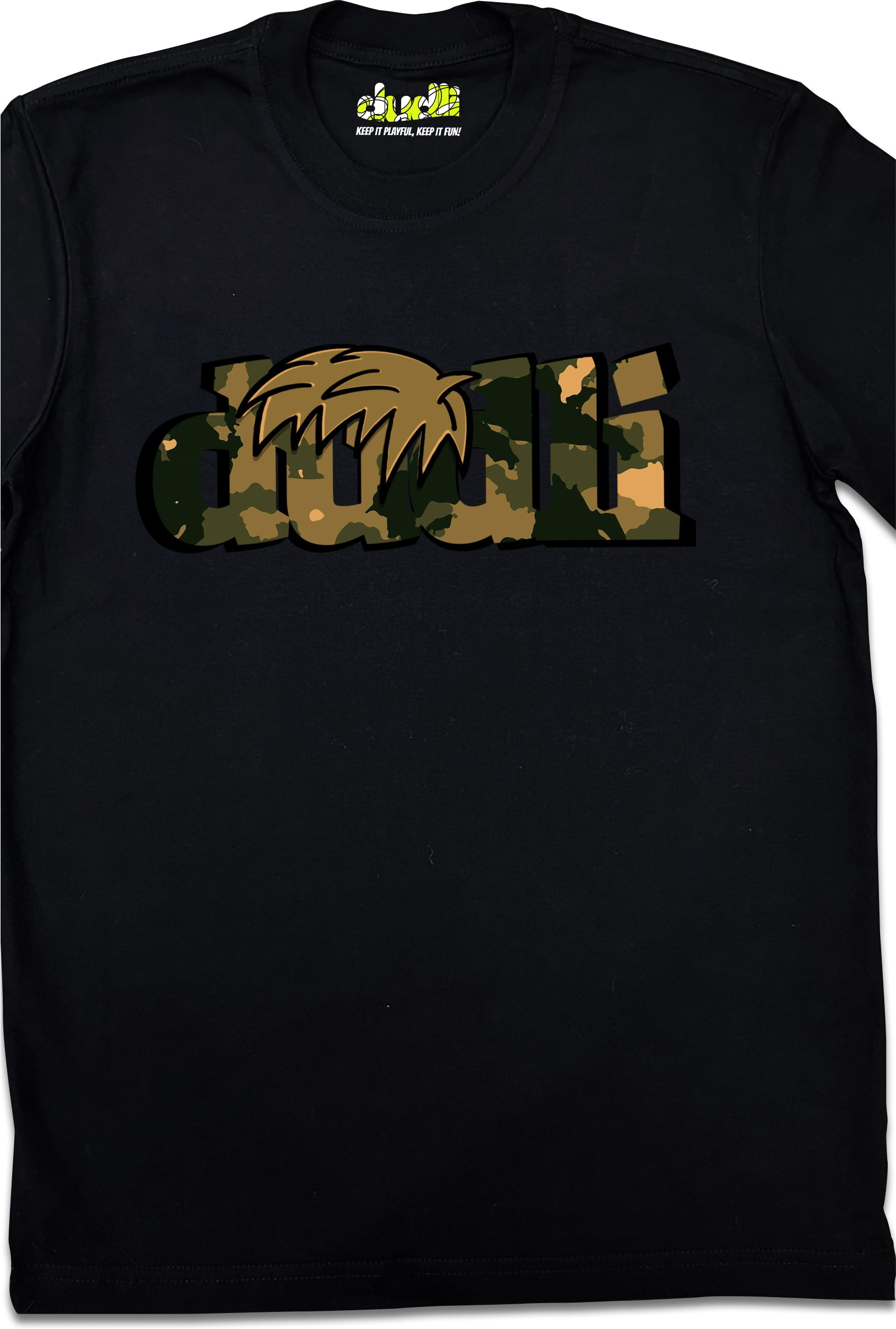 Dudli Playful Graphic Tshirts - Dudlify - DUDLI Camo - Mud - product_card