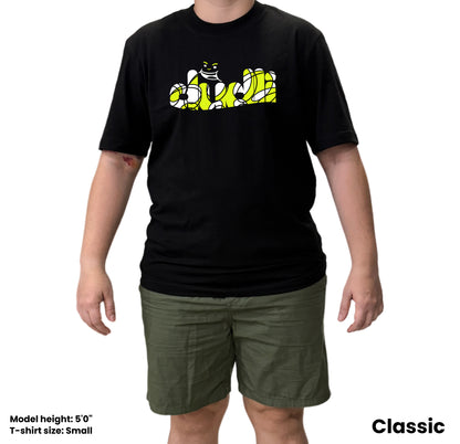 Dudli Playful Graphic Tshirts - Dudlify - DUDLI Curly - Lemon - regular_fit