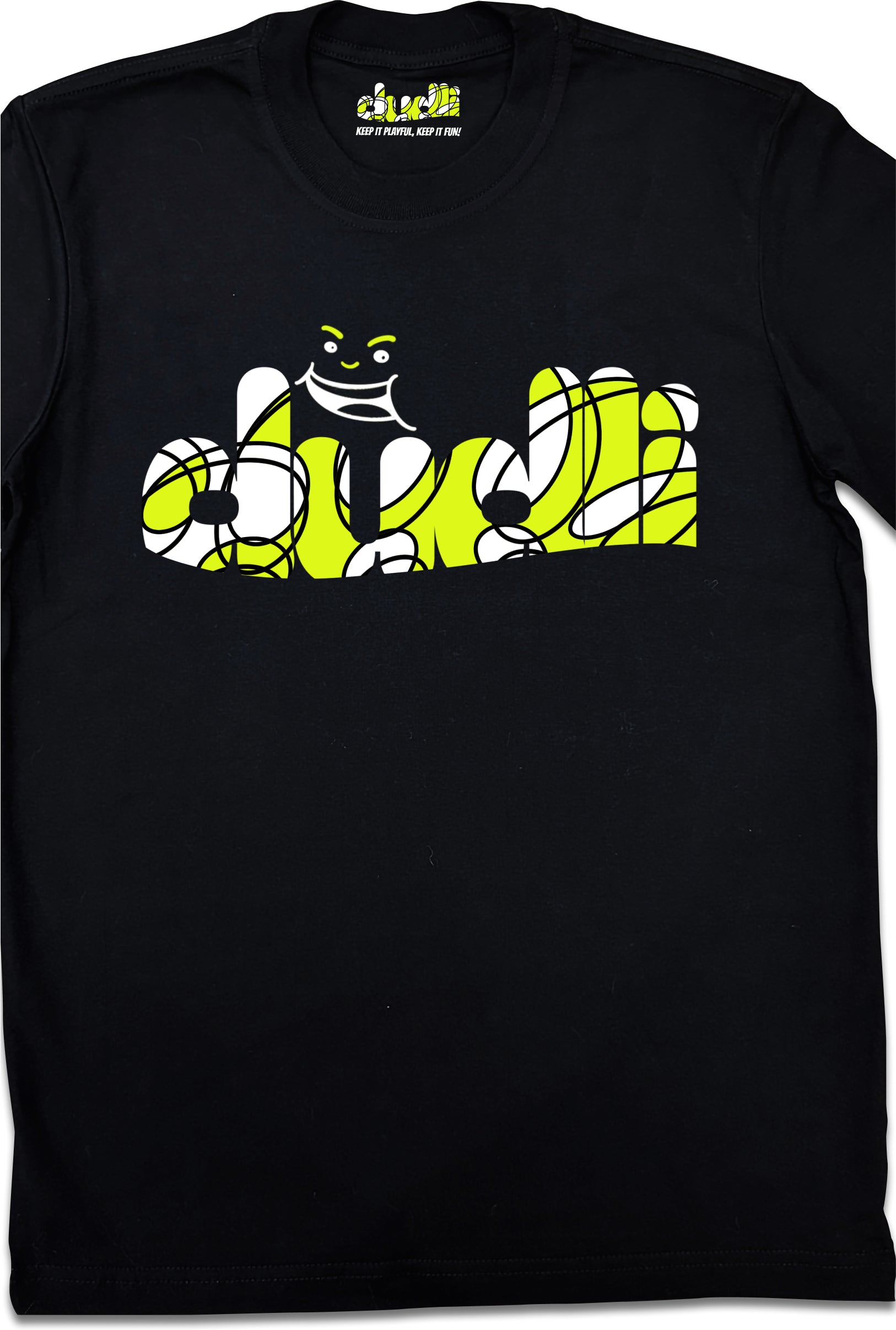 Dudli Playful Graphic Tshirts - Dudlify - DUDLI Curly - Lemon - product_card