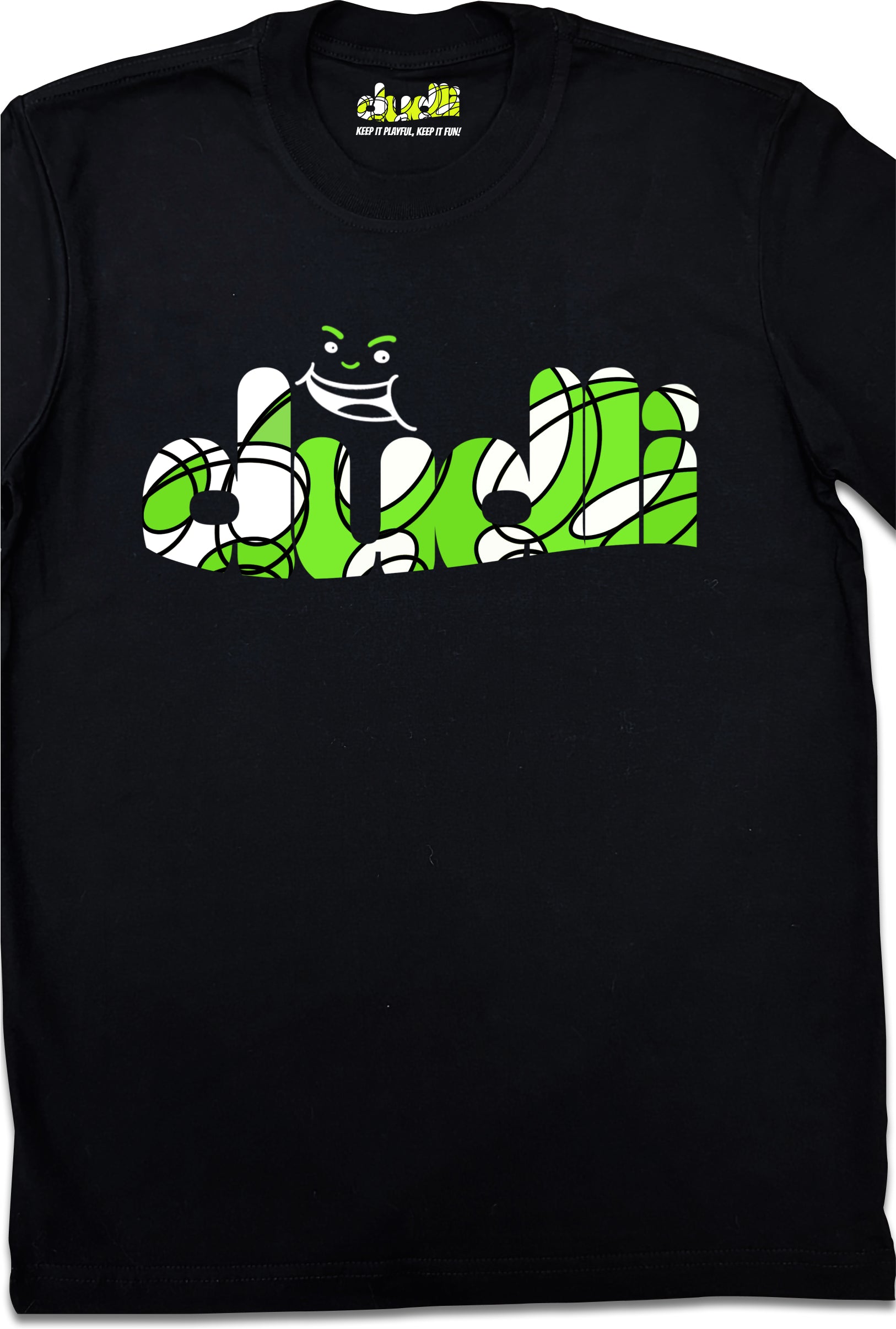 Dudli Playful Graphic Tshirts - Dudlify - DUDLI Curly - Lime - product_card