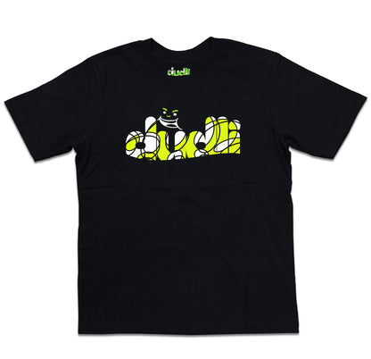 Dudli Playful Graphic Tshirts - Dudlify - DUDLI Curly - Lemon - oversized_fit