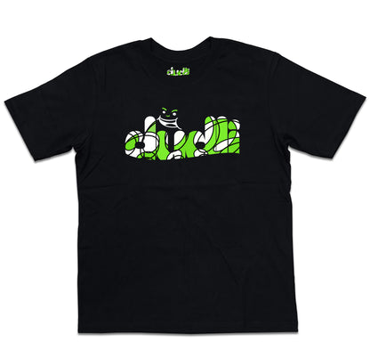 Dudli Playful Graphic Tshirts - Dudlify - DUDLI Curly - Lime - oversized_fit