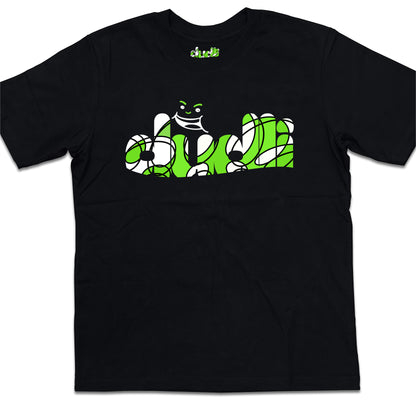 Dudli Playful Graphic Tshirts - Dudlify - DUDLI Curly - Lime - oversized_fit