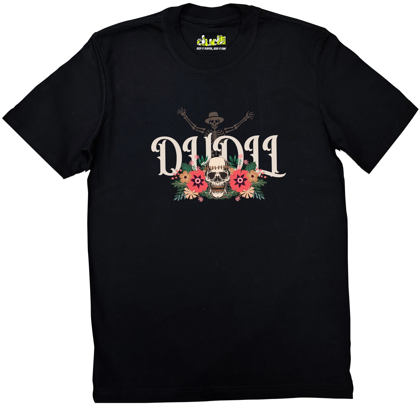 Dudli Graphic Tees - Dudlify - Skull - Black - regular_fit