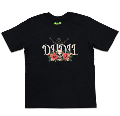 Dudli Graphic Tees - Dudlify - Skull - Black - oversized_fit