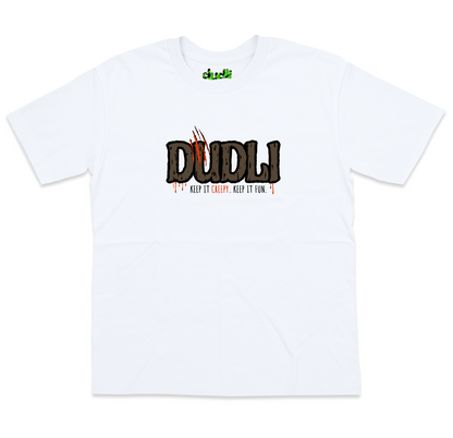 Dudli Graphic Tees - Dudlify - Woods - White - oversized_fit