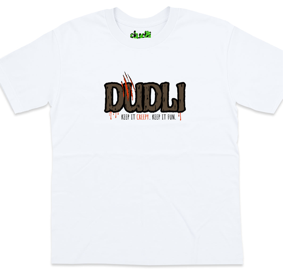 Dudli Graphic Tees - Dudlify - Woods - White - oversized_fit