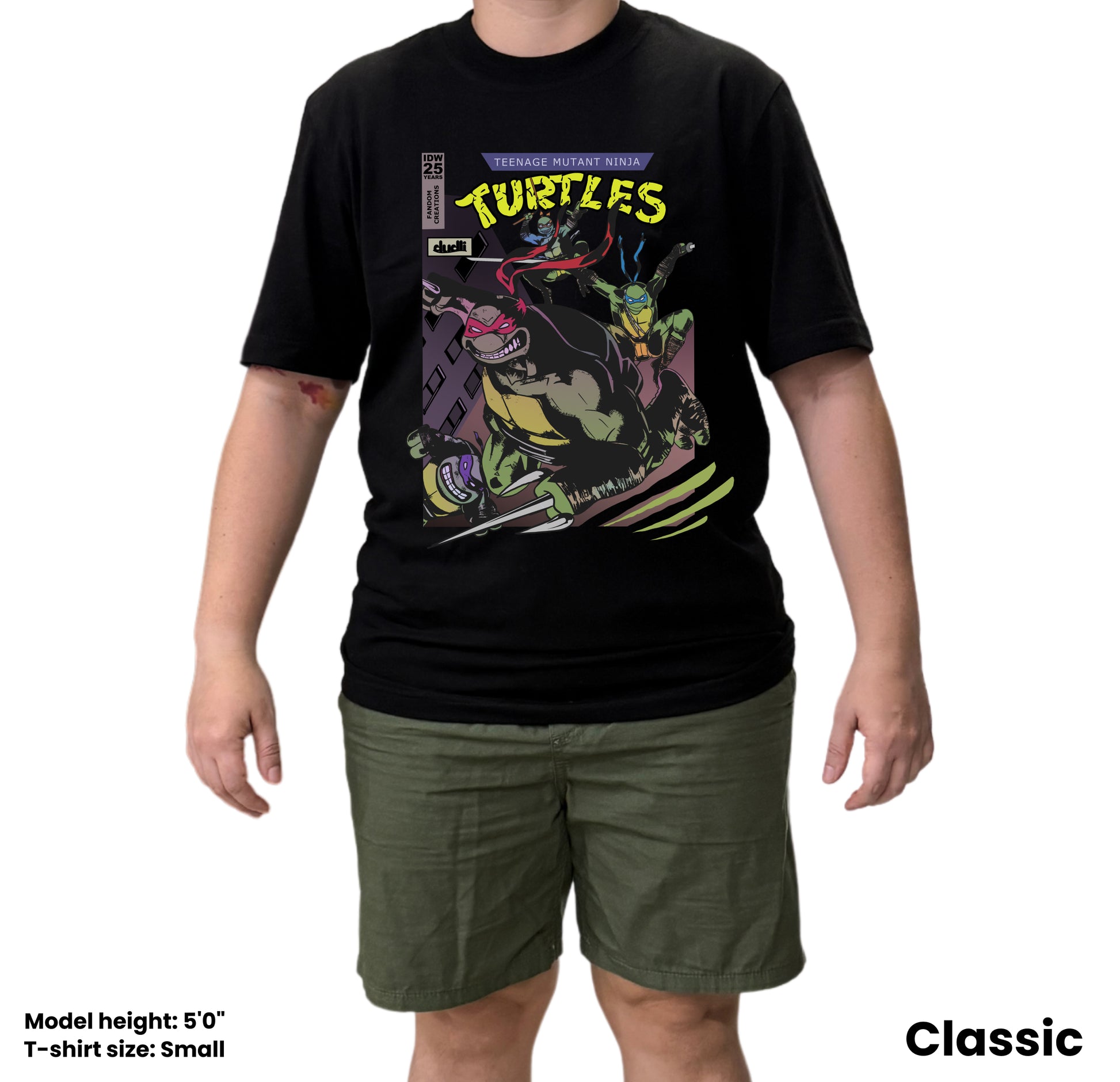 Dudli Playful Graphic Tshirts - FC Ninja Turtles Cover - regular_fit